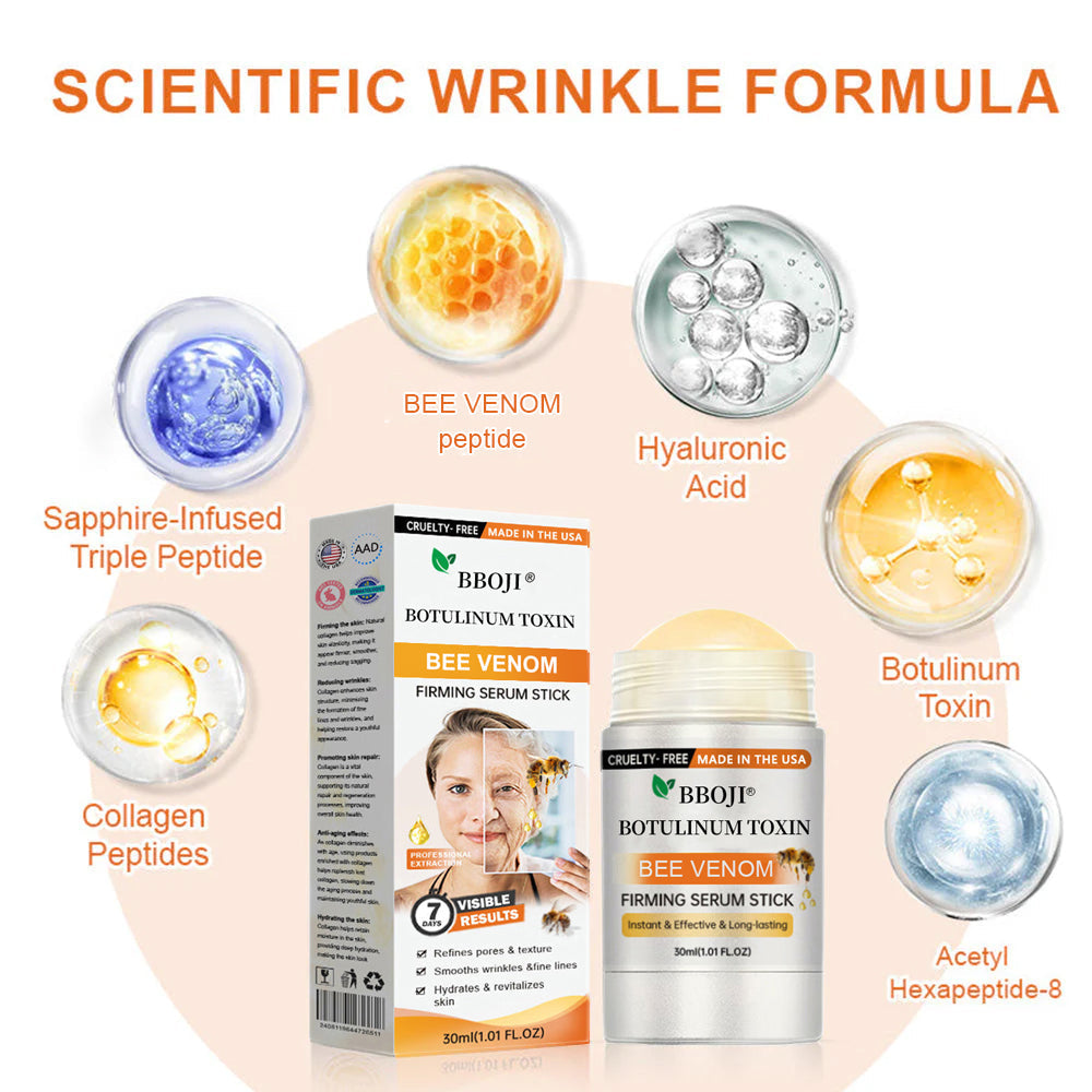 Made and Shipped from USA✨ BBOJI® Botulinum Toxin BEE VENOM Firming Serum Stick(🔥LAST DAY 70% OFF)💄